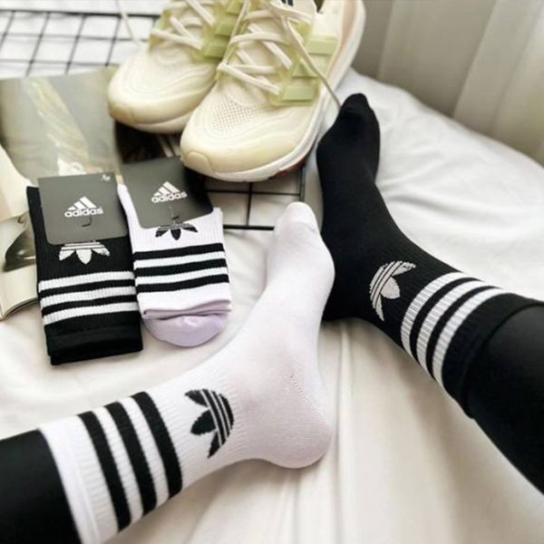 جوراب ساق بلند ادیداس رنگی | Colorful Adidas long socks