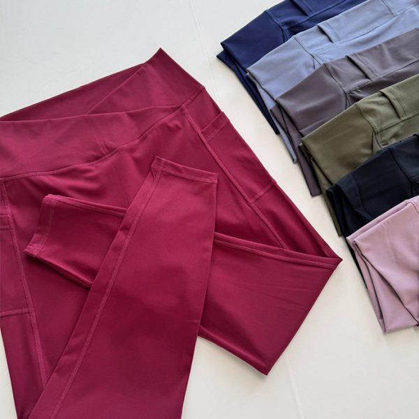 لگ جیبدار کمر وی | V-Waist Pocket Leggings - Image 3
