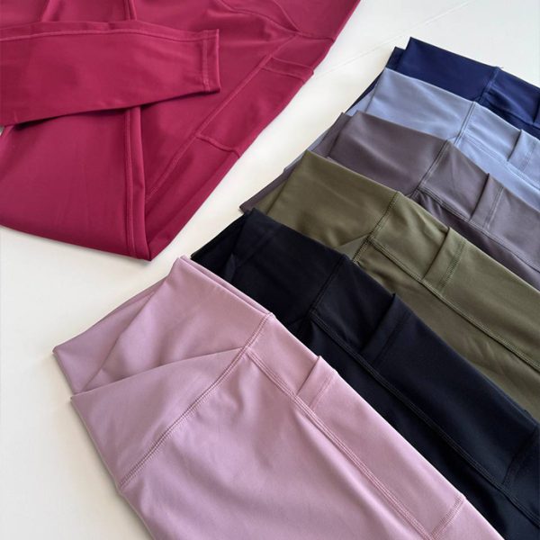 لگ جیبدار کمر وی | V-Waist Pocket Leggings - Image 4