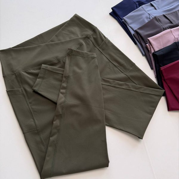 لگ جیبدار کمر وی | V-Waist Pocket Leggings - Image 5