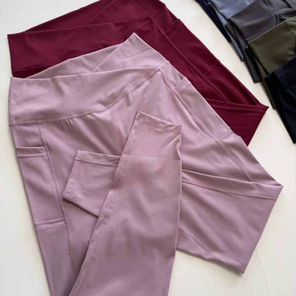 لگ جیبدار کمر وی | V-Waist Pocket Leggings - Image 2